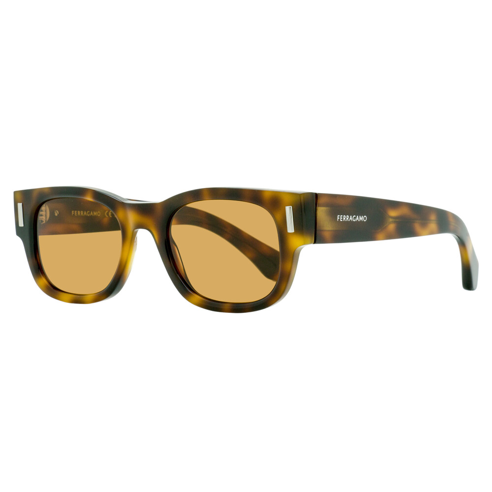 Ferragamo Rectangular Rivet Sunglasses SF2064SE 240 Tortoise 51mm